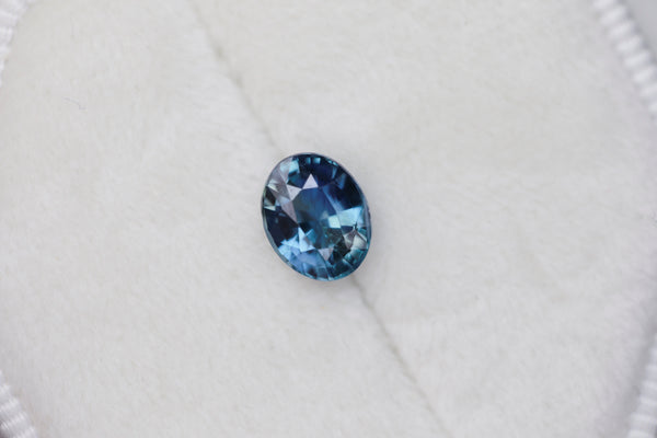 1.45 ct oval blue teal sapphire