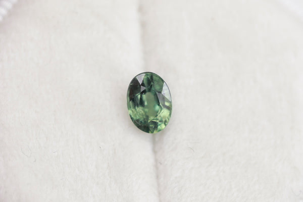 1.18 ct oval green sapphire