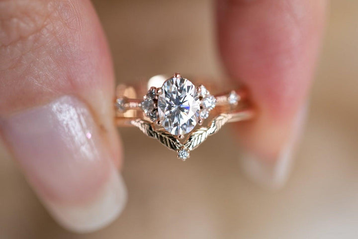 Stackable engagement wedding band, diamonds band. - Amunet Jewelry